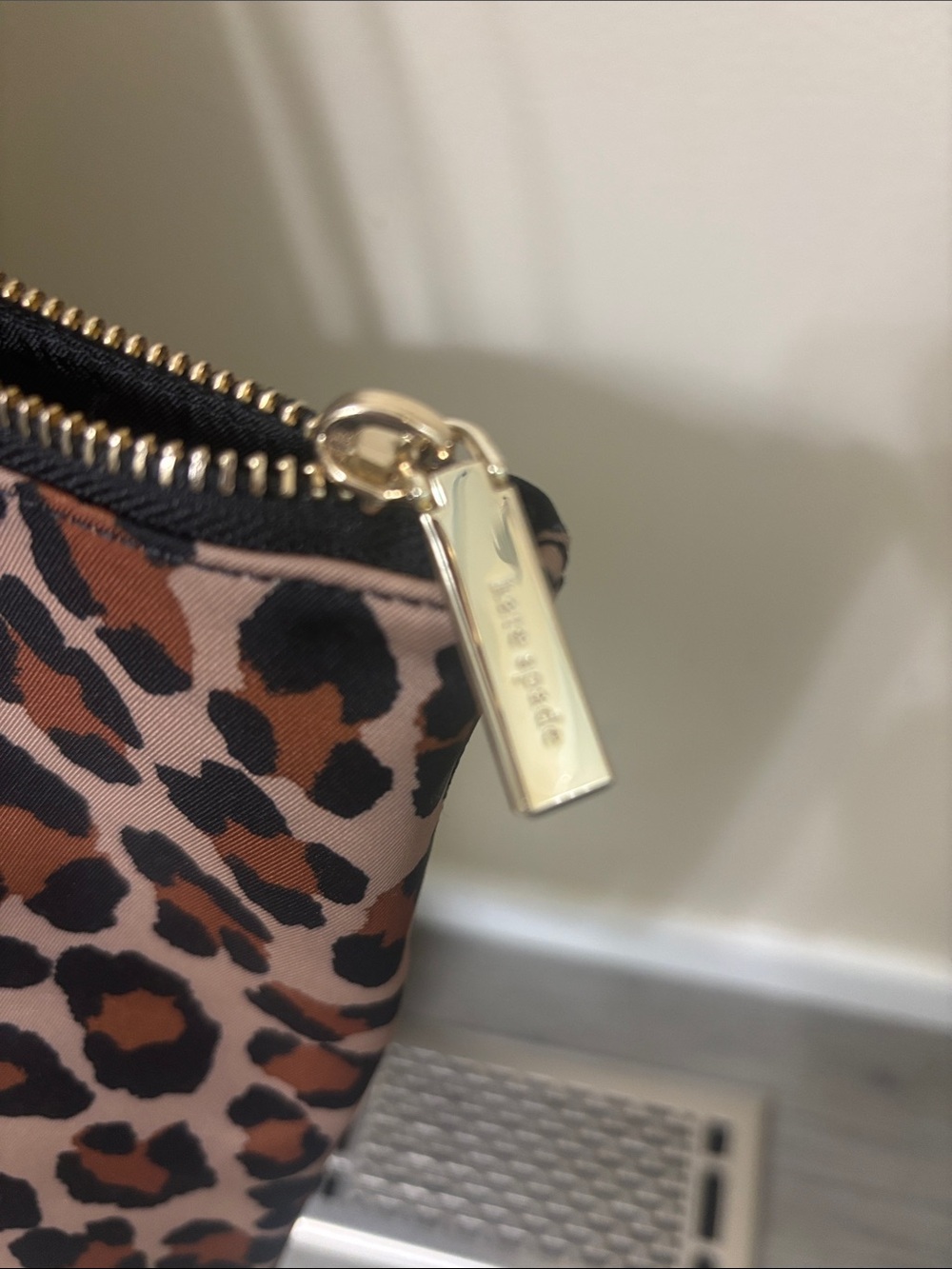 kate spade Leopard Print Tote Bag in Brown and Black nylon - Picture 3 of 6